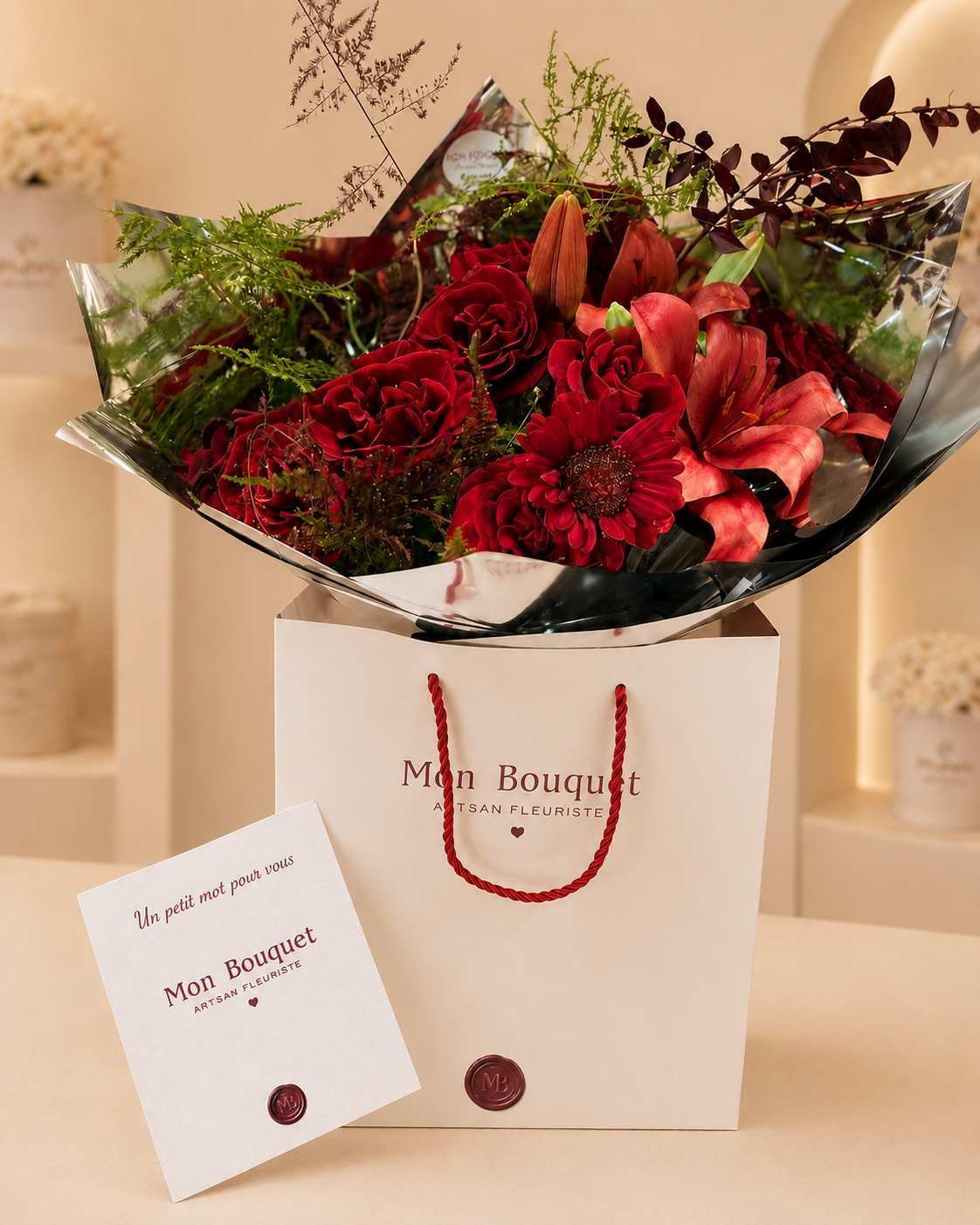 Bouquet en main